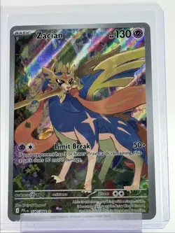 ZACIAN 2025 POKEMON PHANTASMAL FLAMES ILLUSTRATION RARE B 100/094 Q6011 - Image 1