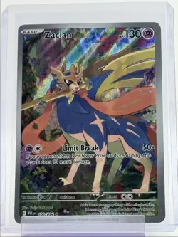 ZACIAN 2025 POKEMON PHANTASMAL FLAMES ILLUSTRATION RARE A 100/094 Q6011 - Image 1