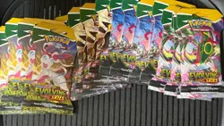 Pokemon TCG Sword & Shield Evolving Skies Sleeved Booster Pack ( LOT OF 16 ) - Image 1