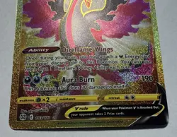 Pokemon TCG Galarian Moltres V Secret Rare SWSH09: Brilliant Stars 183/172 NM - Image 2