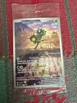 Ogerpon 123 Twilight Masquerade Teal Mask Pokemon Center Stamped Promo - Image 1