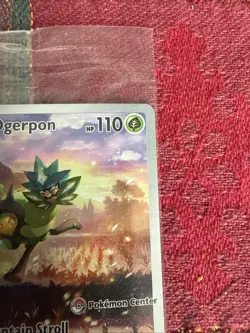 Ogerpon 123 Twilight Masquerade Teal Mask Pokemon Center Stamped Promo - Image 4