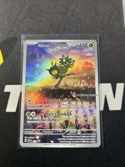 2024 Pokemon TM Black Star Promo 123 Teal Mask Ogerpon Pokemon Center Stamped - Image 3