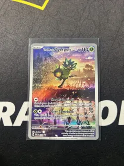 2024 Pokemon TM Black Star Promo 123 Teal Mask Ogerpon Pokemon Center Stamped - Image 5