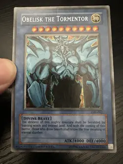 Yu-Gi-Oh Obelisk the Tormentor Secret Rare Card GBI-002 - Image 1