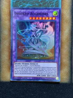 Yugioh Invoked Augoeides ETCO-EN040 Super Rare 1st Ed NM - Image 1