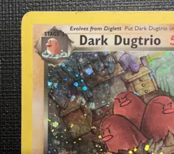 Pokemon Dark Dugtrio TCG Holo Card 6/82 Unlimited Team Rocket MP/HP - Image 3