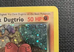 Pokemon Dark Dugtrio TCG Holo Card 6/82 Unlimited Team Rocket MP/HP - Image 4