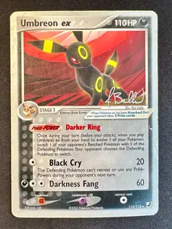 Umbreon ex 112/115 2006 World Championships Pokemon Card Non Holo Exclusive - Mp - Image 1
