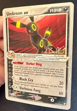 Umbreon ex 112/115 2006 World Championships Pokemon Card Non Holo Exclusive - Mp - Image 2