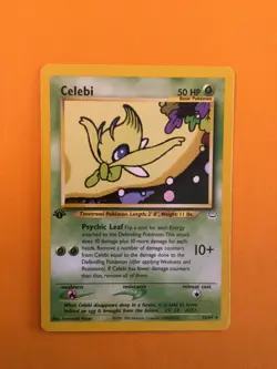 Celebi 1st Edition Neo Revelation Non-Holo Rare Pokemon Card 16/64 - Image 1