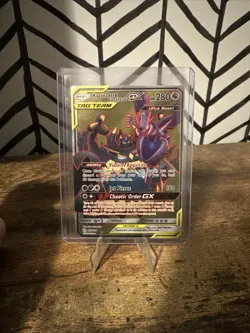 Pokemon Card Naganadel & Guzzlord GX Full Art 223/236 Sm-Cosmic Eclipse Holo - Image 1