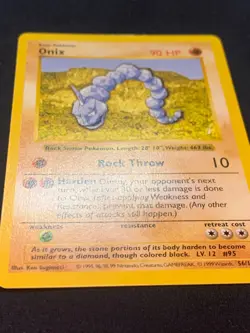 ONIX (SHADOWLESS) - 056/102 - BASE SET - POKEMON CARD - LP - Image 3