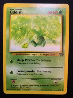 ODDISH - 63/82 - TEAM ROCKET - POKEMON CARD - LP - Image 1