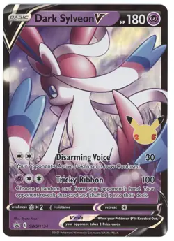 2021 Pokemon SWSH Celebrations Promo Dark Sylveon V (Jumbo Card) #SWSH134 - Image 1