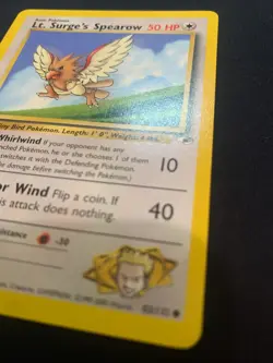 LT. SURGE'S SPEAROW - 083/132 - GYM HEROES - POKEMON CARD - LP - Image 3