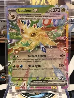 Pokemon TCG Leafeon EX Double Rare Holo Card 006/131 Prismatic Evolutions NM CO - Image 1