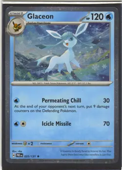 Glaceon SWIRL 025/131 Holofoil Rare Miscellaneous Cards & Products Pokemon NM - Image 1