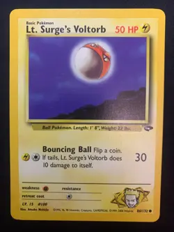 LT. SURGES VOLTORB - 86/132 - GYM CHALLENGE - POKEMON CARD - LP - Image 1