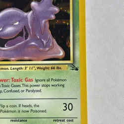 Pokemon TCG Muk Holo Rare Card 13/62 Fossil 1999 - Image 4