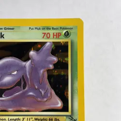 Pokemon TCG Muk Holo Rare Card 13/62 Fossil 1999 - Image 5