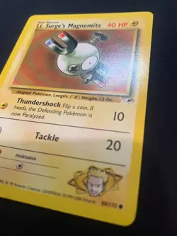 LT. SURGES MAGNEMITE - 080/132 - GYM HEROES - POKEMON CARD - LP - Image 3