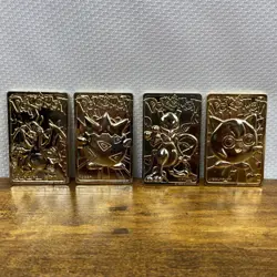 Burger King Pokemon 23K Gold Metal Cards Charizard Mewtwo Jigglypuff Lot 1999 - Image 1