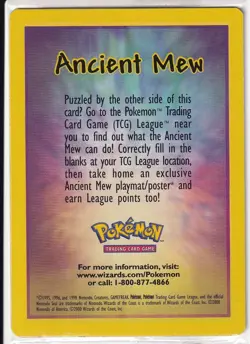 Sealed Ancient Mew Holo Promo Miscellaneous Cards & Products 1 NM - Image 1