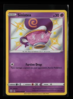 Sinistea SV052/SV122 Shiny Holo Rare Shining Fates Pokemon Card - Image 1
