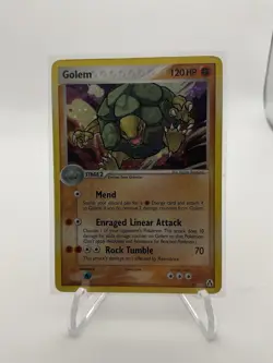 Pokemon TCG Golem EX Legend Maker Holo Card 2006 6/92 Rare - Image 1