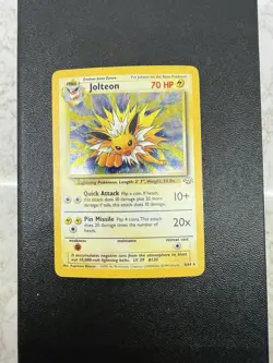 Jolteon From Pokemon Jungle Unlimited Holo Rare Card 4/64 LP Vintage - Image 1