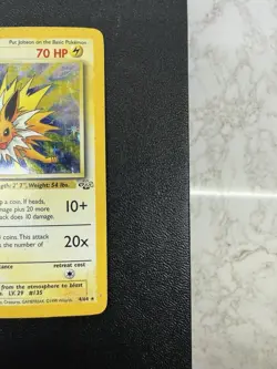 Jolteon From Pokemon Jungle Unlimited Holo Rare Card 4/64 LP Vintage - Image 2