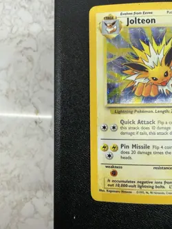 Jolteon From Pokemon Jungle Unlimited Holo Rare Card 4/64 LP Vintage - Image 3