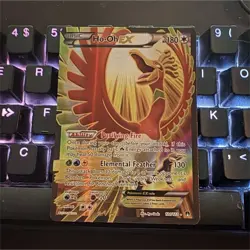 Pokemon TCG Ho-Oh EX Ultra Rare Full Art 232/122 Holo Card Stock Card - Image 1