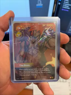 Sett- The Boss (Overnumbered) - Origins (OGN) Near Mint Foil Riftbound TCG - Image 1