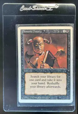 1994 Magic: The Gathering Revised Edition Demonic Tutor #NNO - Image 1