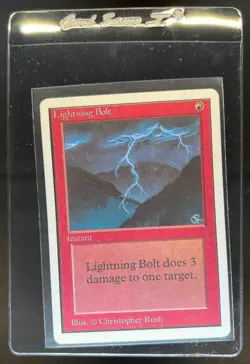 1993 Magic: The Gathering Beta Unlimited Lightning Bolt #NNO - Image 1