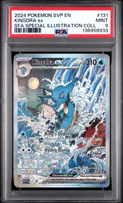 2024 POKEMON SHROUDED FABLE SPECIAL ILLUSTRATION PROMO #131 KINGDRA EX PSA 9 - Image 1