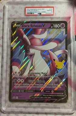 PSA 10 Pokemon Dark Sylveon V SWSH134 Jumbo Celebrations Black Star Promo - Image 1