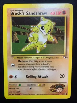 BROCK'S SANDSHREW - 071/132 - GYM HEROES - POKEMON CARD - LP - Image 1