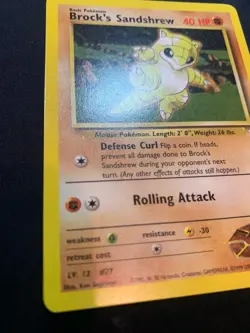 BROCK'S SANDSHREW - 071/132 - GYM HEROES - POKEMON CARD - LP - Image 2