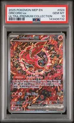 2025 POKEMON MEP PROMO ULTRA-PREMIUM COLLECTION #024 ORICORIO EX PSA 10 - Image 1