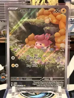 Pokemon NM Holo Pawmi 226/091 Illustration Rare SV: Paldean Fates CO - Image 1