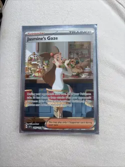 Pokemon TCG Jasmine's Gaze Full Art Holo Trainer Surging Sparks #245/191 - Image 1