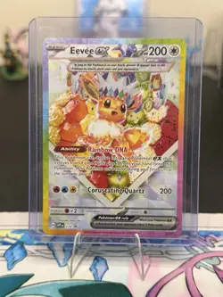 Pokemon Eevee EX 174 SV Prismatic Evolutions Black Star Promo (Excellent) - Image 1