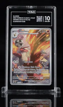 Pokemon Blaziken 192/182 - SV10 Destined Rivals - Holo - Graded TAG 10 - Image 1