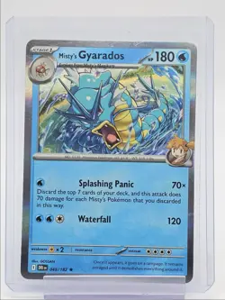 MISTY'S GYARADOS 2025 POKEMON S&V DESTINED RIVALS RARE HOLO 049/182 Q4385 - Image 1