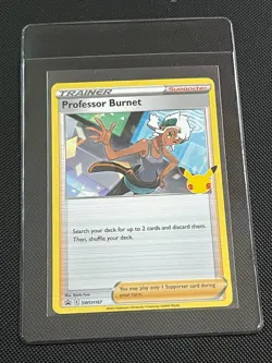 Pokemon TCG Trainer Professor Burnet Supporter SWSH167 - Image 1