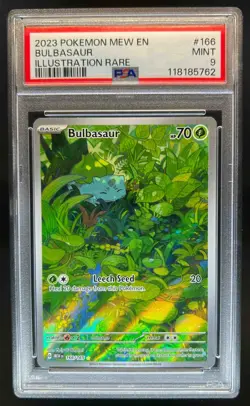 2023 Pokemon SV 151 Bulbasaur #166/165 PSA 9 - Image 1