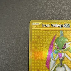 Pokemon TCG Iron Valiant EX Paradox Rift 261/182 Hyper Rare - Image 3